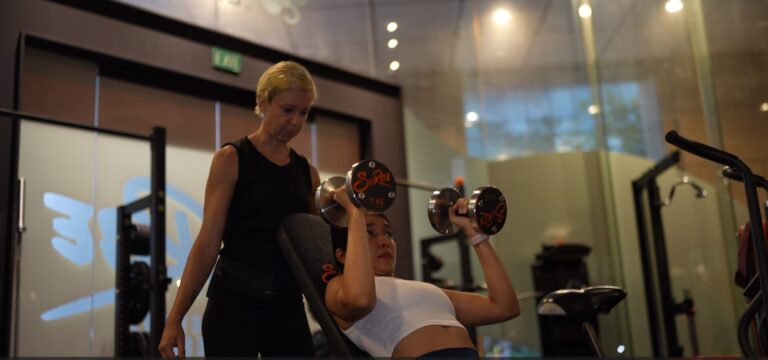 Ashley With Maria 2 | Best Personal Training Fitness Gym Singapore | Surge PT: Strength & Results