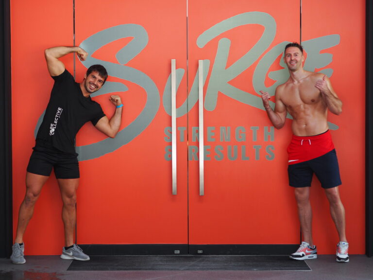 Male Client With Male Personal Trainer Sam Gallo Singapore