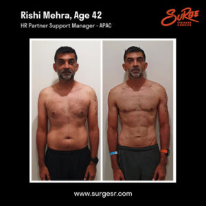Rishi Mehras Transformation Story Landing Page 1 | Best Personal Training Fitness Gym Singapore | Surge PT: Strength & Results