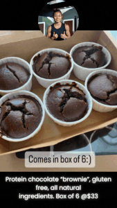 Protein chocolate brownie gluten free all natural ingredients. Box of 6 @33 1 | Best Personal Training Fitness Gym Singapore | Surge PT: Strength & Results