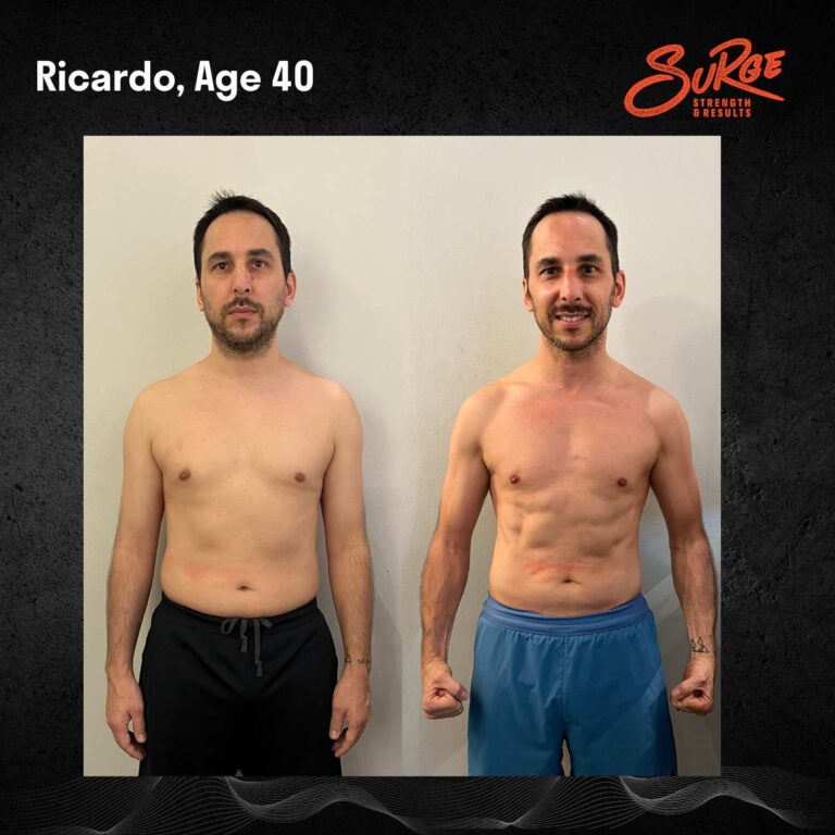 Ricardo Before & After Personal Training Singapore lower back pain