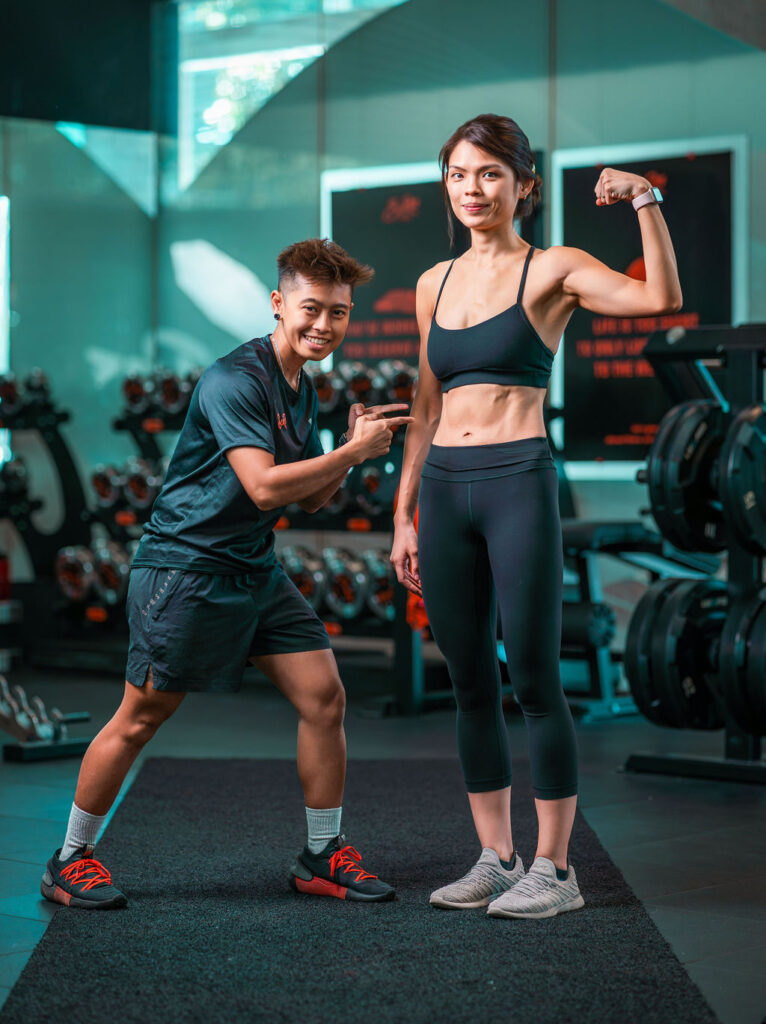 Woman Belly Fat Personal Trainer SG
