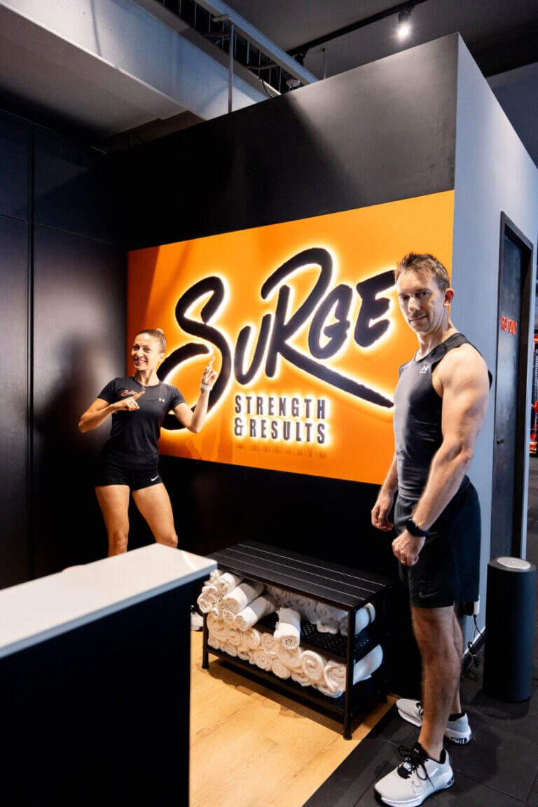 Doug Personal Training Client with Sheri Female Personal Trainer in Singapore Surge Gym 3