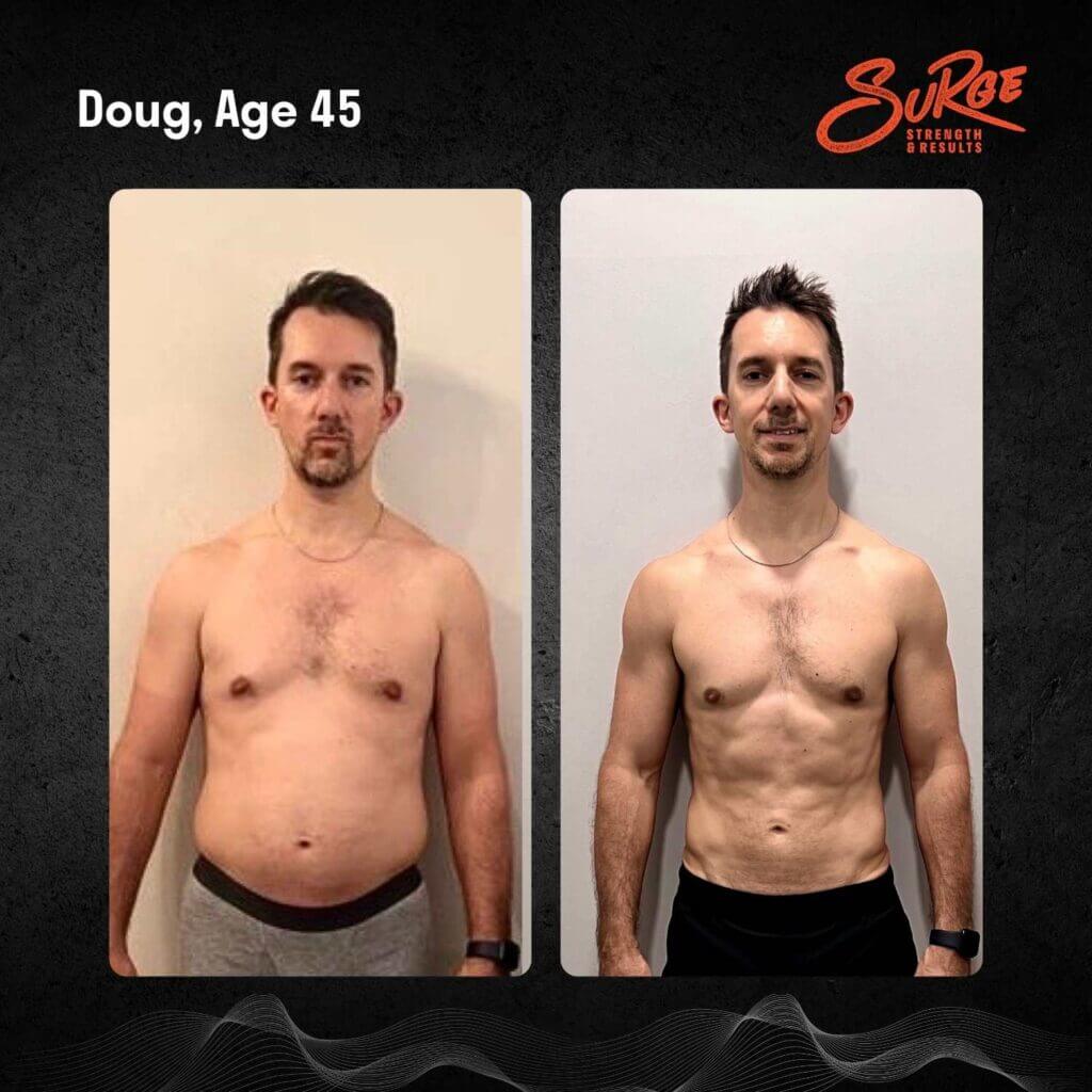 Doug Transformation | Best Personal Training Fitness Gym Singapore | Surge PT: Strength & Results