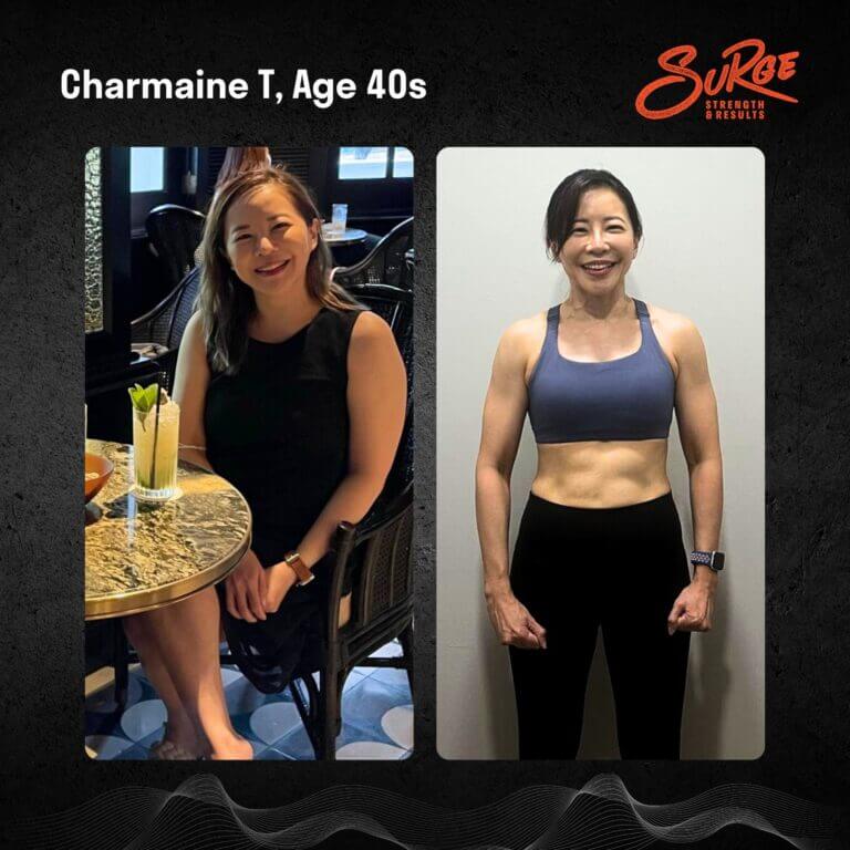 SuRge Personal Training Gym Transformation 2 Client Charmaine T