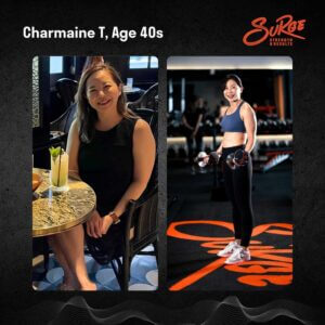 SuRge Personal Training Gym Transformation Client Charmaine T