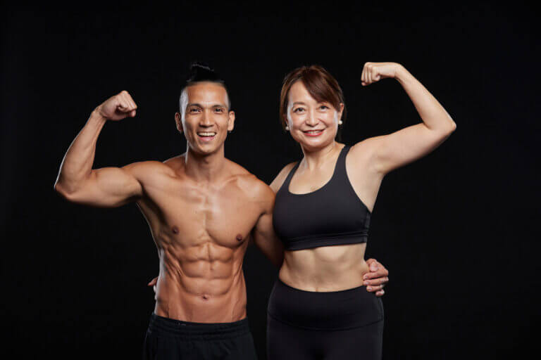 Woman Personal Training Gym Singapore - Maria & PT Jayson