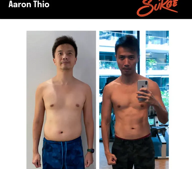 Aaron before after 768x768.jpg | Best Personal Training Fitness Gym Singapore | Surge PT: Strength & Results