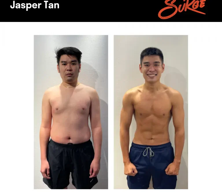 Jasper Tan | Best Personal Trainer Fitness Gym In Singapore | Surge PT: Strength & Results Jasper Client transformation 768x768 1.jpg | Best Personal Training Fitness Gym Singapore | Surge PT: Strength & Results