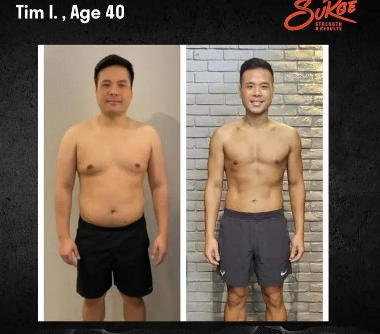 Tim I before and after 768x768.jpg | Best Personal Training Fitness Gym Singapore | Surge PT: Strength & Results